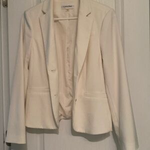 Calvin Klein Size 12 cream blazer - great condition!